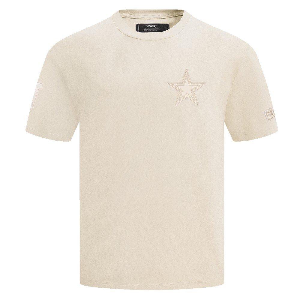 Pro Standard Men's NFL Dallas Cowboys Neutral Cotton Jersey Drop Shoulder Tee - Eggshell - EGGSHELL